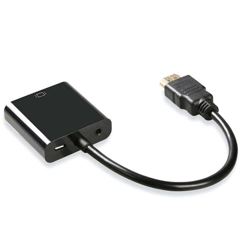 HDMI to VGA Adapter Cable HDMI to VGA Converter Adapter for PS3 PS4 Laptop TV Box HDTV XBOX Support 1080P with Audio Cable HDMI to VGA Adapter Cable HDMI to VGA Converter Adapter for PS3 PS4 Laptop TV Box HDTV XBOX Support 1080P with Audio Cable