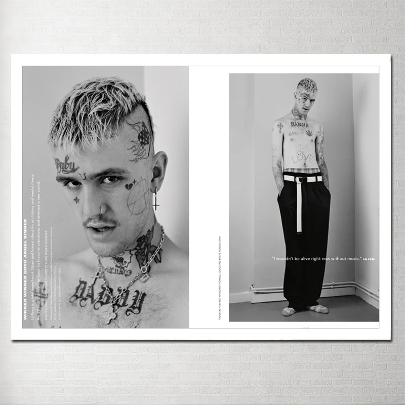 

Canvas Poster Lil Peep Obrazek Dla Dzieci Scandinavian Wall Pictures for Living Room Thomas Kinkade Prints The Triptych Obrazy