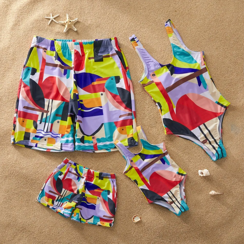 matching swimsuits for mom and son