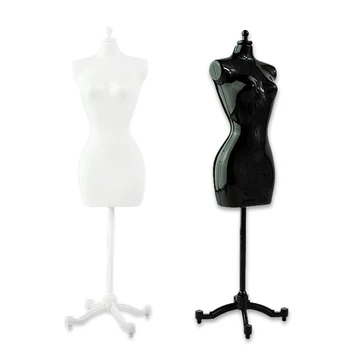 

4Pcs(2 Black+2 White)Female Mannequin For Barbie Doll/Monster/Bjd Clothes Diy Display