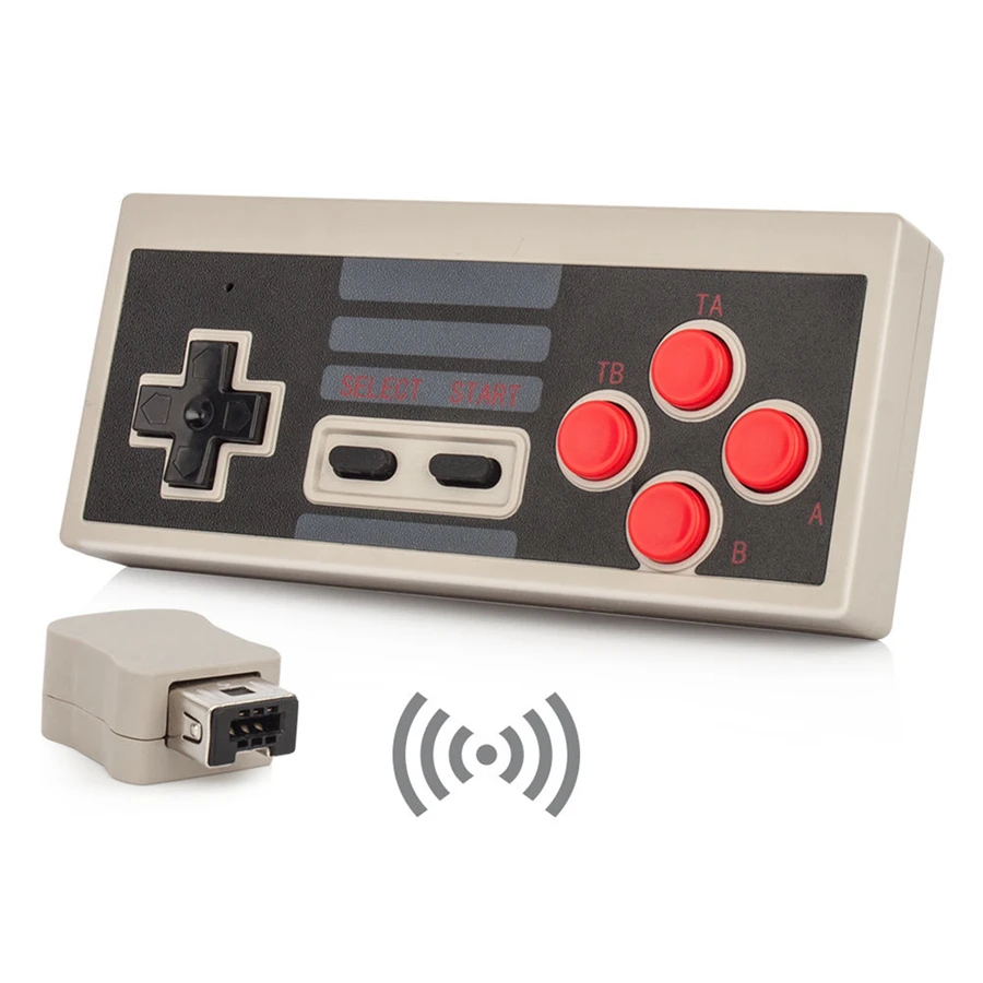 2 шт. беспроводной контроллер геймпад для nintendo Mini Classic Edition NES консоли AAA батареи питания