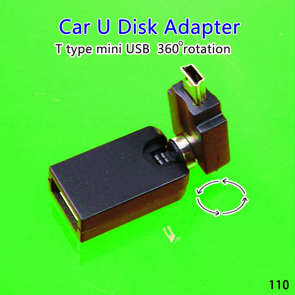 1 шт. поворот на 360 градусов мини USB 5 pin автомобильная аудио линия видео данные для