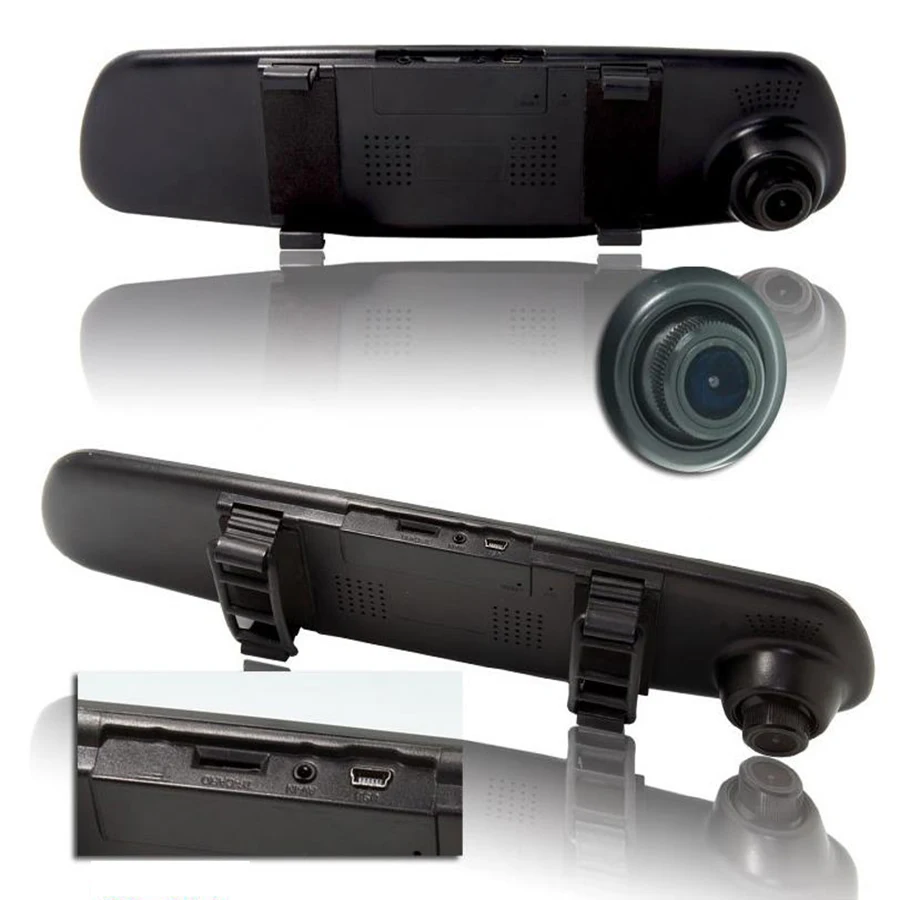  Full HD 1080P Car Dvr Camera Auto 4.3 In Rearview Mirror DVR Dash Camera For Car DVR Recorder Video