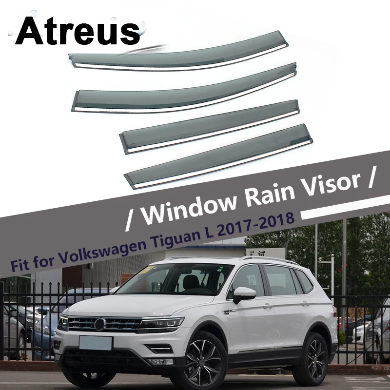 Atreus 4 шт. для Volkswagen VW Tiguan L 2017 2018 автомобильные аксессуары дверь дым Окно