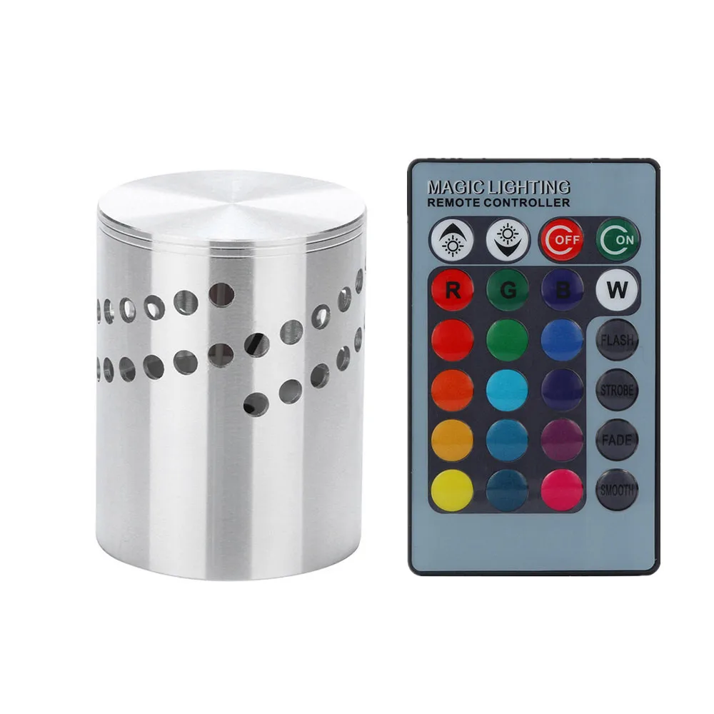 

Colorful RGB Spiral Hole Wall Lamp Surface Install LED Light Luminaire Lights Flexible Lighting Energy Saving Lamps Led Strip