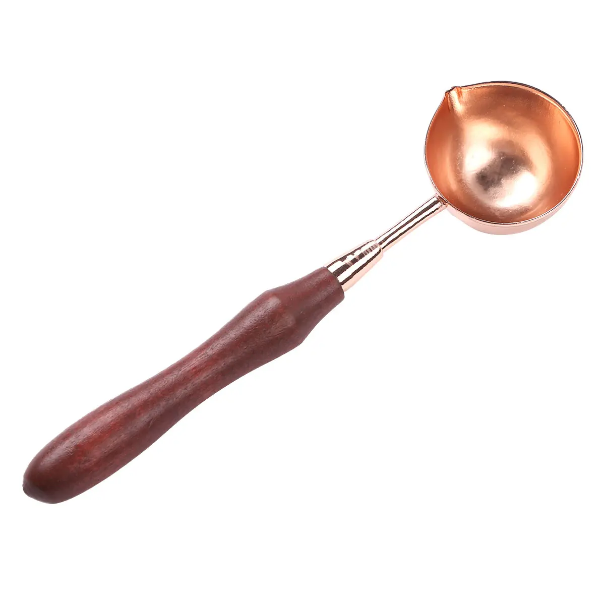 

Vintage Wooden Handle Copper Wax Sealing Stamp Melting Spoon Envelope Embellisment Lead Ladle Mass Making Wax Seal Gift Spoon