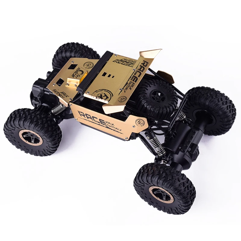 1:18 4dw 2.4 ГГц 4x4 с свет электрический Metal Rock сканеры ралли двойной Двигатель Bigfoot
