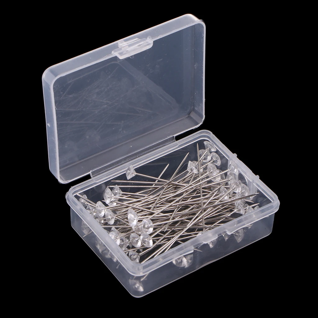 200 pieces Crystal Corsage Pins - Diamond - DIY for Wedding,Prom,Boutonniere,Dressmaking,Craft,Sewing,Flower,Floral Bouquet Pins