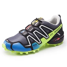 

2018 hot new men's cross-country outdoor hiking shoes men's mesh non-slip wear-resistant shock-absorbing breathable sports shoes