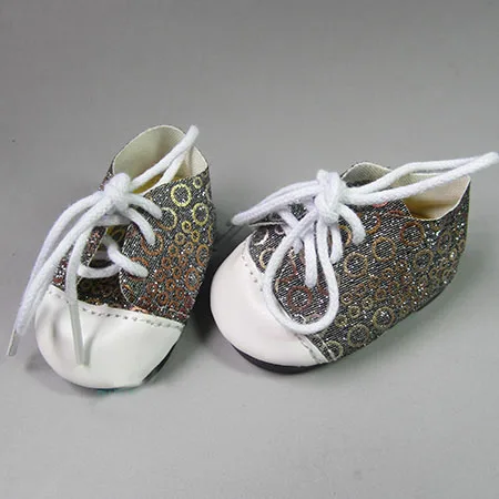 7 см модная спортивная обувь с блестками для кукол, подходит для 43-45 см, аксессуары для новорожденных и американская кукла - Цвет: mg03 black