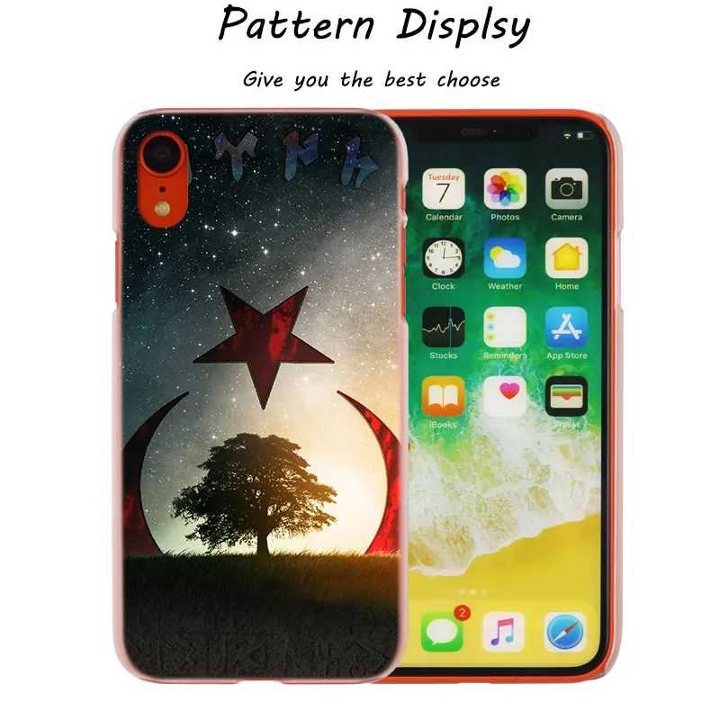 Жесткий прозрачный чехол для телефона с турецким флагом и солдатиком iPhone X XS Max XR 8