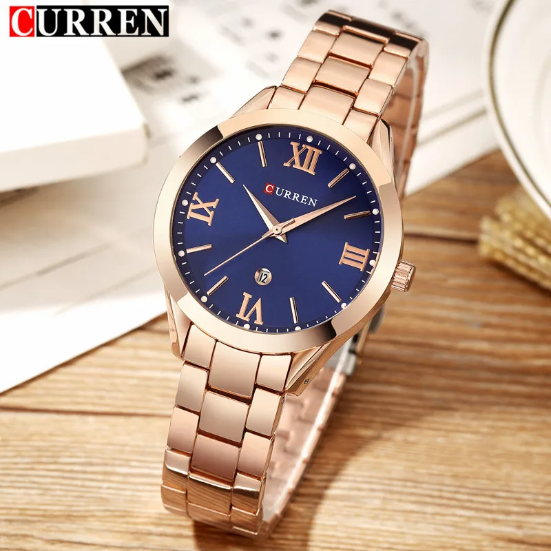 

Curren Watches Brand Luxury Women Full Steel Quartz Watch 2018 Fashion Casual Ladies Dress Elegance Wristwatch relogio feminino