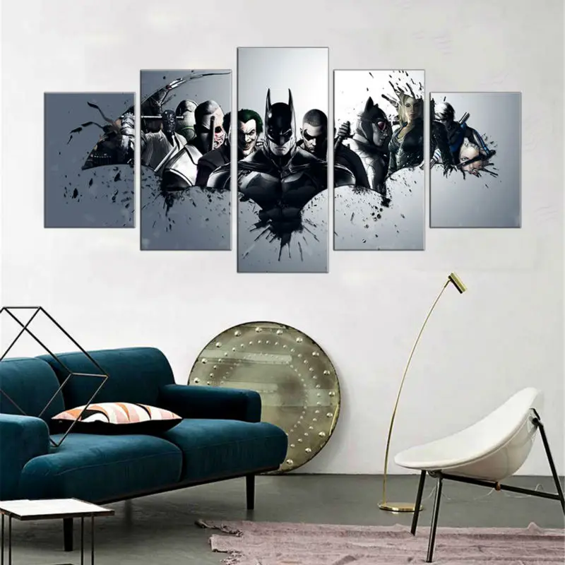 Buy 5 panel large HD printed canvas painting popular