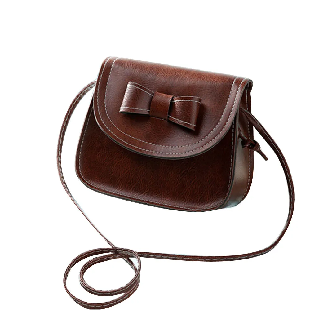 

Mini Solid Leather Handbag Ladies Fashion Bow knot Cross-body Shoulder Bags Messenger Phone Bag Pacote De Arco