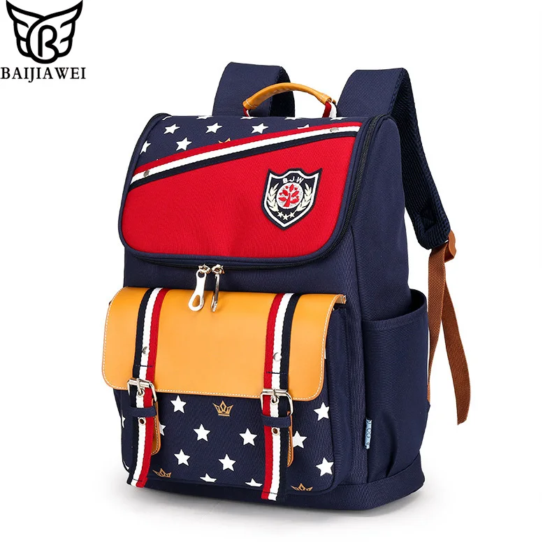 BAIJIAWEI Brand Children font b Backpacks b font Primary Students font b Backpack b font Waterproof