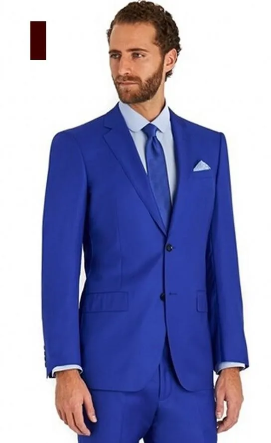2017Custom made Best Selling Groomsman blue Suit Men Wedding Suits
