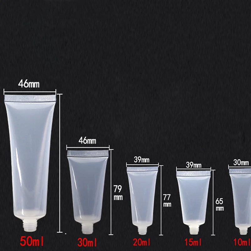 Пустые пластиковые портативные тюбики для выдавливания косметического крема, лосьона, дорожная Бутылка 10 мл, 15 мл, 20 мл, 30 мл, 50 мл, контейнер, органайзеры для макияжа - Цвет: 30ml