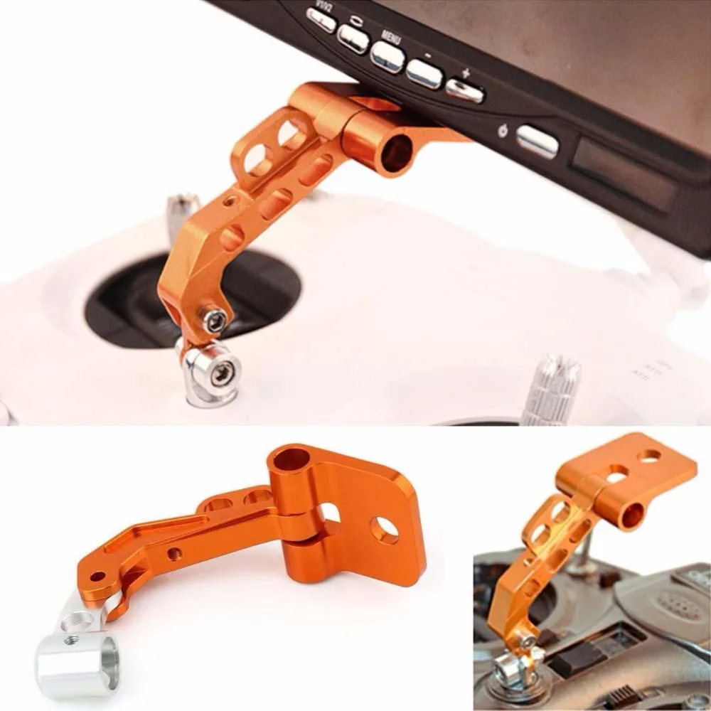 

RC Model Aerial CNC Aluminum Alloy FPV Monitor Mount Bracket for Transmitters