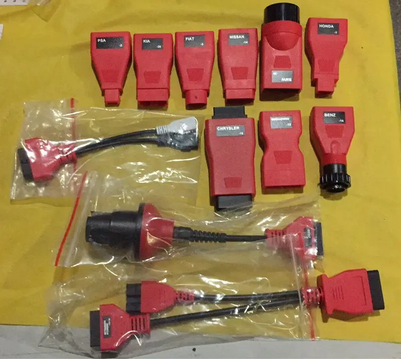 

original Full Connect Kit for Autel Products (DS808, MD802,MD808,MD808 Pro, MK808, MP808TS) withOBDI Adapters/Connectors