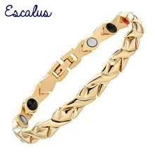 Escalus унисекс подарок 4в1 магнит-Ион Германий Far Infra из красного золота ювелирные изделия браслет Быстрый Браслет