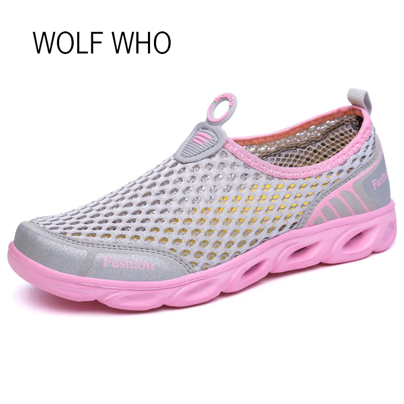 

WOLF WHO 2018 Summer Women Sneakers Ladies Shoes Female Beach Footwear Tenis Feminino Casual Basket Femme Slipony Women H-294