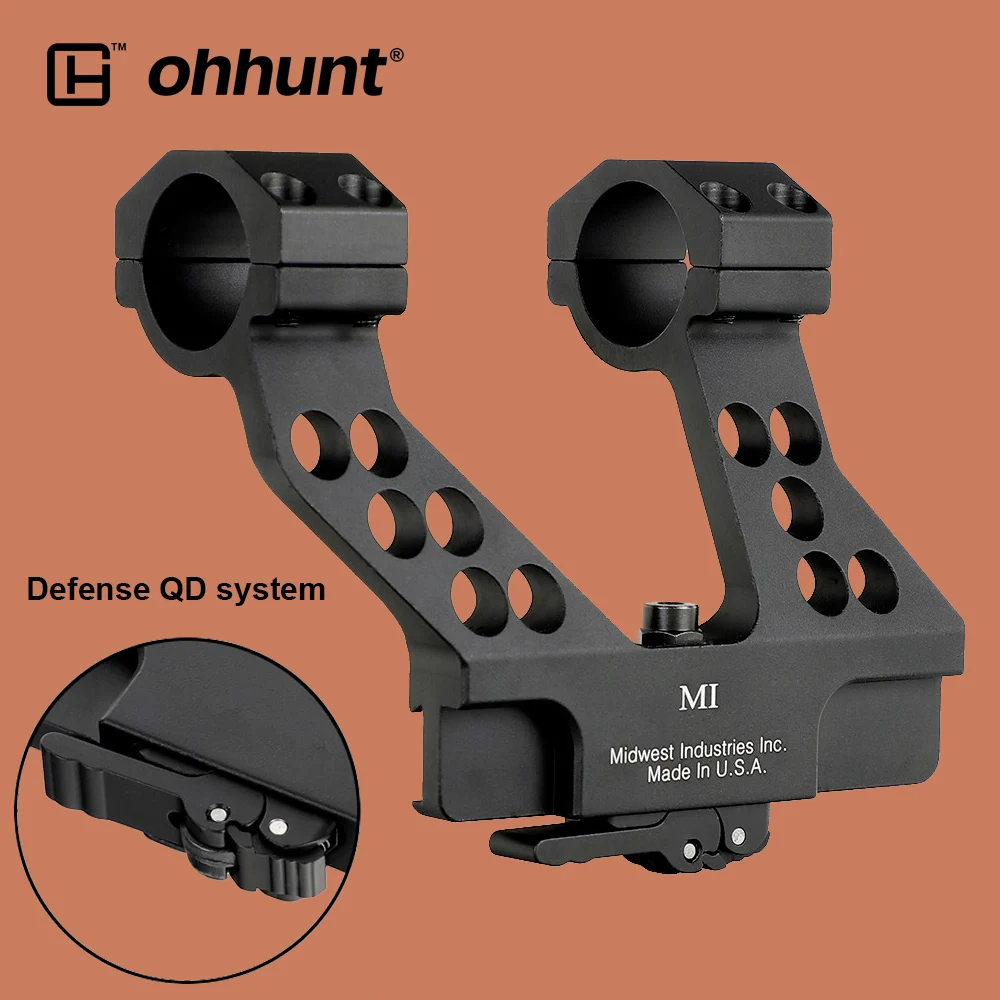 

ohhunt Tactical 25.4mm 30mm Scope Mount Rings Elite Defense Quick Detach System Side Rail Base for AK47 AK74 or Print Your LOGO