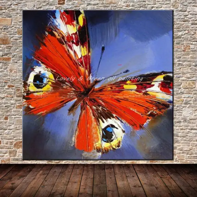 moderne abstrakte kunst bilder handgemalte tier schmetterling lgemlde auf leinwand wandkunst bild fr wohnzimmer wand - Moderne Bder moderne abstrakte kunst bilder handgemalte tier schmetterling lgemlde auf leinwand wandkunst bild fr wohnzimmer wand - Moderne Bder