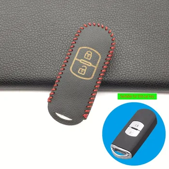 

LEATHER CAR KEY COVER FOR Mazda CX-5 /CX5 Atenza CX-7 CX-9 MX5 KEY CASE FOR CAR INTERIOR ACCESSORIES