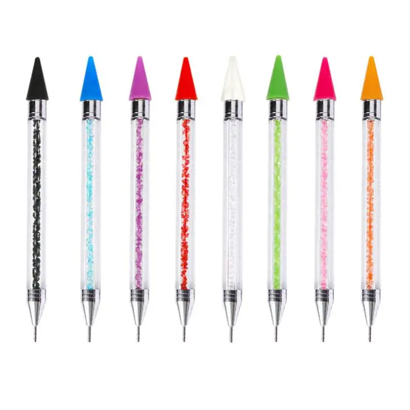 

Double Head Nail Pen Crystal Beads Handle Diamond Painting Accessories Rhinestone Earrings Pick Crayon Manicure Nail Tool