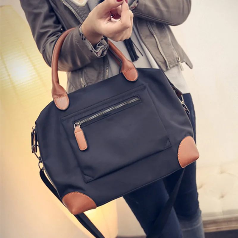 Fashion European and American Style Woman Nylon Trapeze font b Handbag b font Famous Brand font
