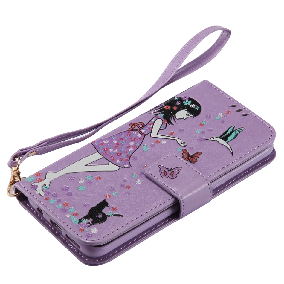 for S3 S4 S5 S6 edge Coque Luxury Green Luminous 3D Painting Flip Wallet Back Cover Samsung Galaxy S8+ S8 S7 edge S8 Plus Case (3)