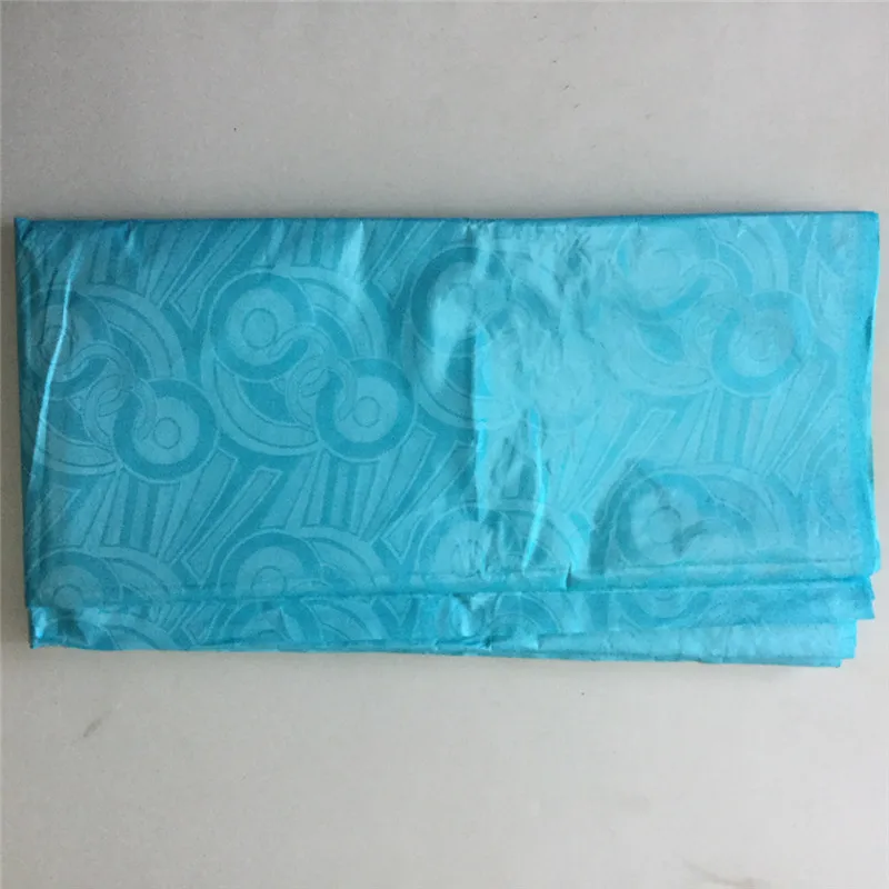 

African style cream blue guinea brocade lace embroidery fabric for making cloth 30