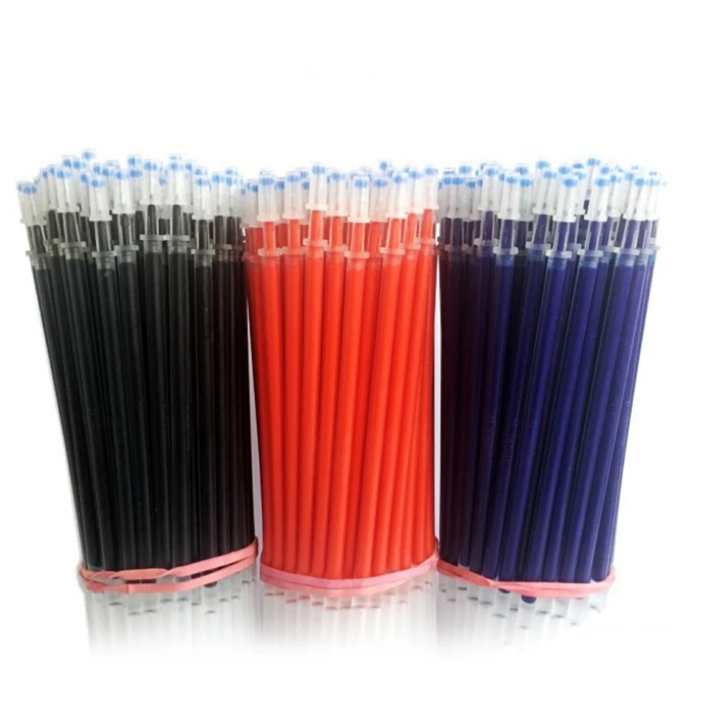 20PCS/pack Wholesale Tube A Pack Neutral Ink Gel Pen Refill Refill Black Blue Red 0.5mm Bullet Refill Office Stationery Supplies