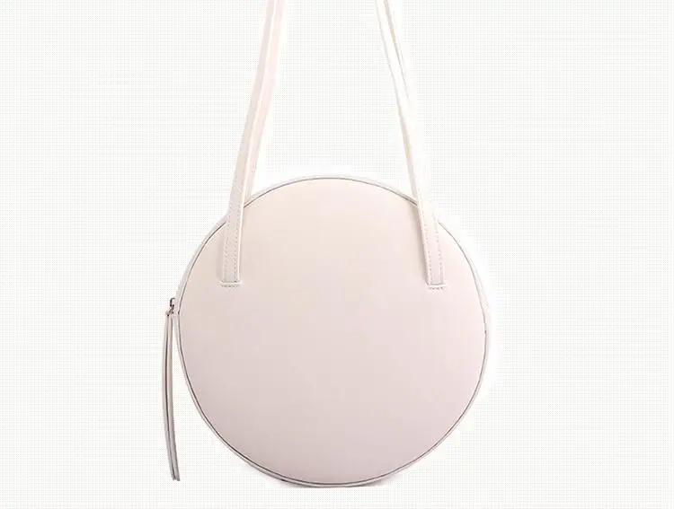 women's round bags leather circle box handbags messenger bag for lady causal shoulder bags portable bag (13)
