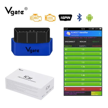 

Vgate iCar3 ELM327 Bluetooth diagnostic tools obd obd2 scanner code reader OBD 2 elm 327 car diagnostics for Android/windows