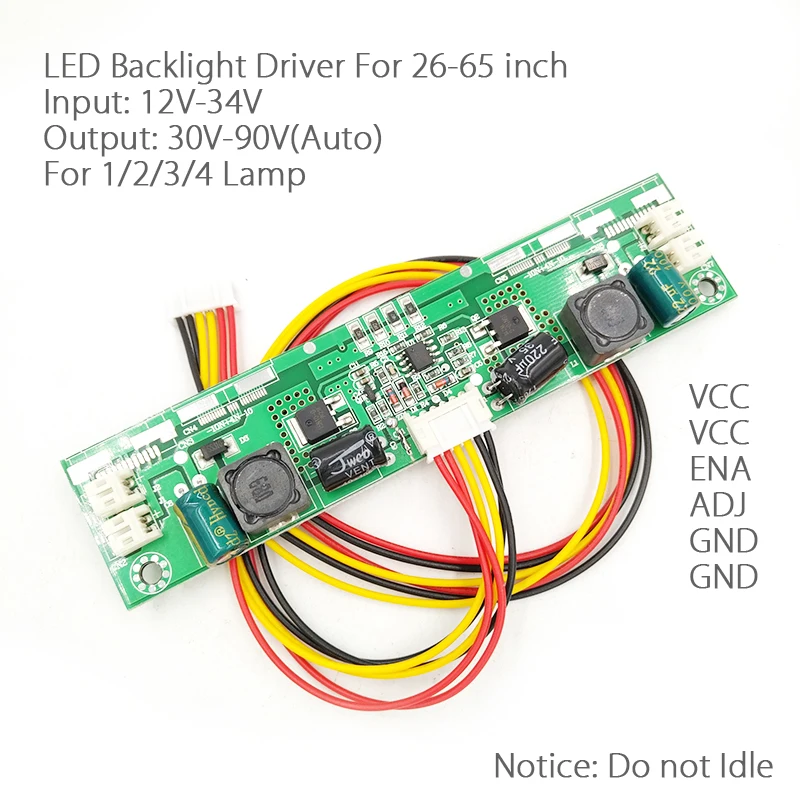 Для 26-65 дюймов 12 V-24 V светодиодный Универсальный подсветка Boost пластина ТВ постоянный ток доска подсветка диск V56 For1/2/3/4 полосы