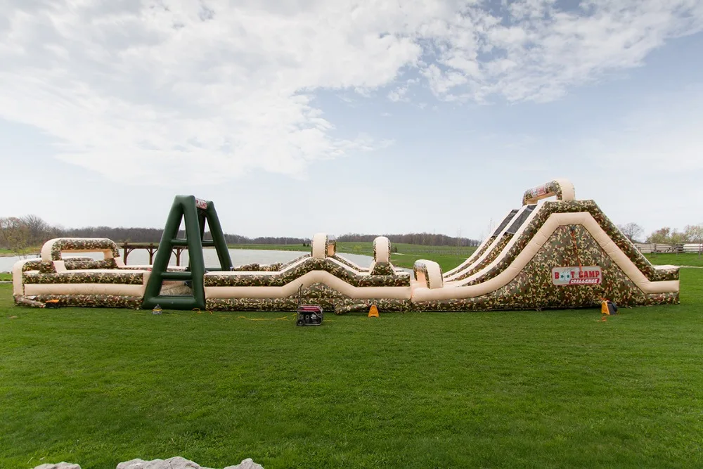 

2016 Factory direct sales Inflatable slides,Inflatable castle, inflatable obstacles.Military green barriers KY-154