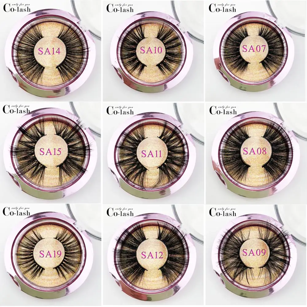 

Colash False Eyelashes Mink Eyelashes 25mm super Long Lashes High Volume Fluffy Eyelash Cruelty Free Dramatic Lash Makeup