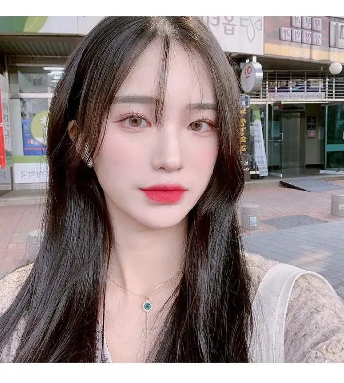 钛钢不掉色锁骨链四叶草项链女森系潮4