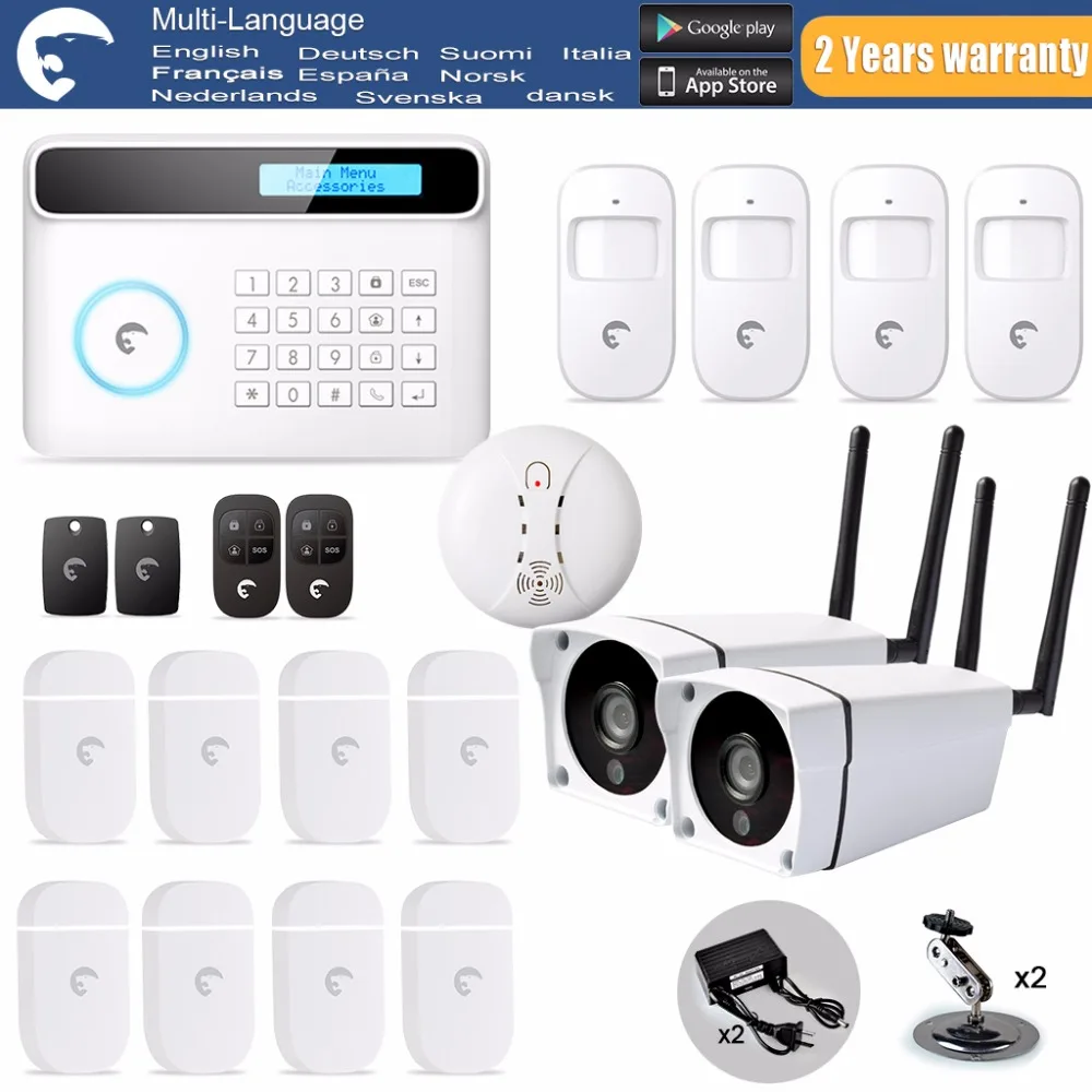 

APP Control Wireless Home House Alarm Security System Intelligence Smoke Detector Remote Control