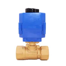 CTF-001 dn15 dn20 24v двухходовой латунный моторизированный водный шаровой клапан электрический привод с отказобезопасным