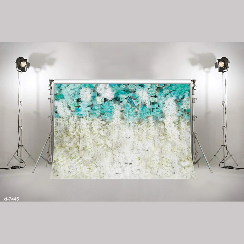 

3D blooming flowers wall Backdrop bridal shower wedding background photo booth prop mint green curtain floral wedding backdrop