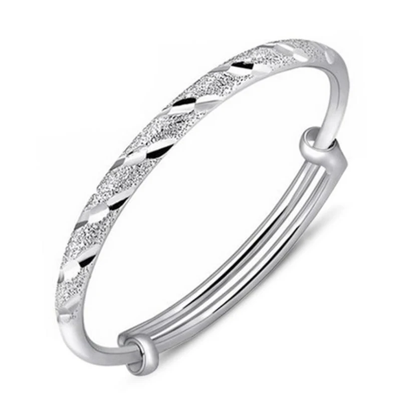 Fashion Jewelry Bridal Anniversary Bangle Bracelet 925 Sterling Silver