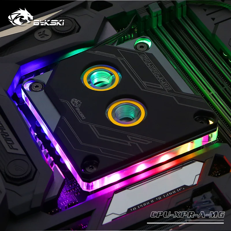 

Bykski CPU-XPR-A-MG, For Intel Lga115x/2011 CPU Water Blocks, RBW Lighting System, Microwaterway Water Cooling Block