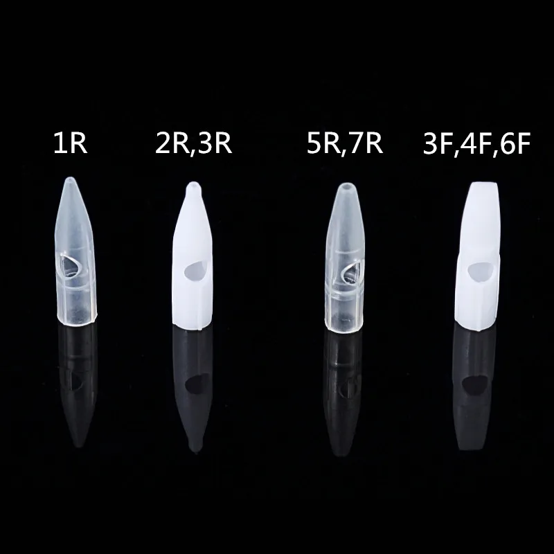 Мозаичная машина для тату-машинки, ротационная машинка для татуажа, Перманентный макияж, ручка для бровей, микроблейдинг, принадлежности для пистолета - Цвет: 100pcs 1R needle tip