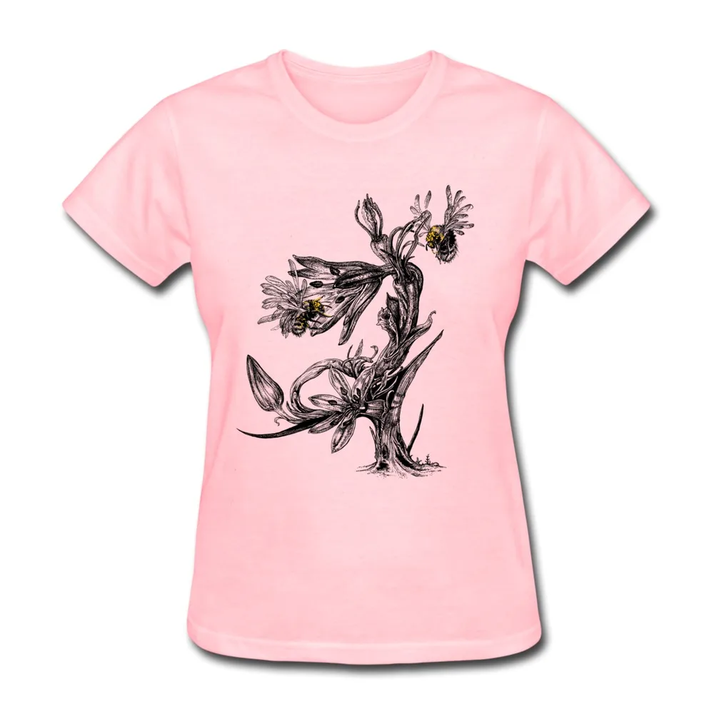Custom Casual T-Shirt Womens Pollinators Cool Familly Girl T-Shirts Slim Fitted | Женская одежда