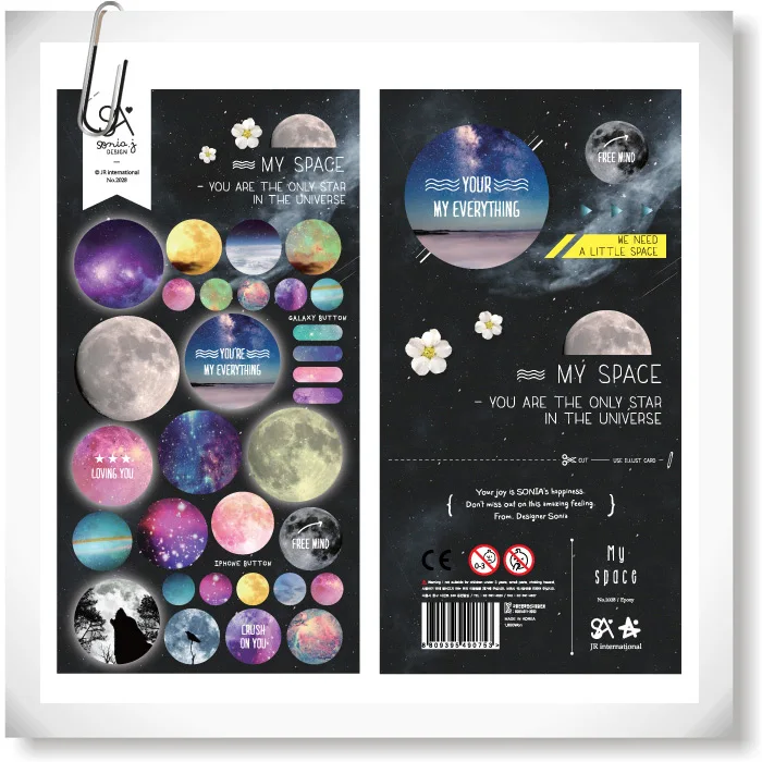 

Korean Imported SONIA Sticker DIY Scrapbooking Cellphone Photo Album MP3 Decoration Sticker My Space Stickers Arts and Crafts