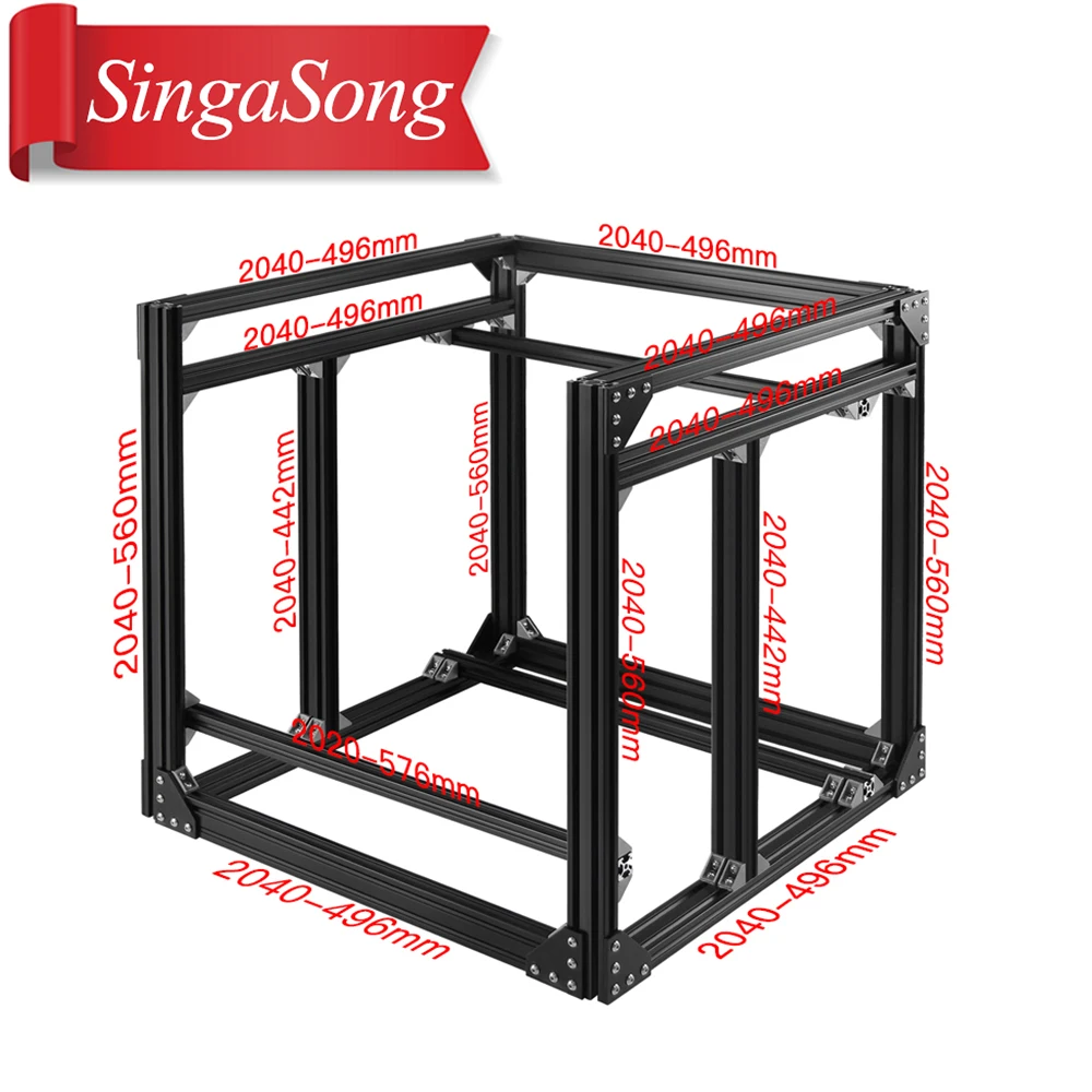 

BLV mgn Cube Frame kit & Hardware Kit For DIY CR10 3D Printer Z height 365MM