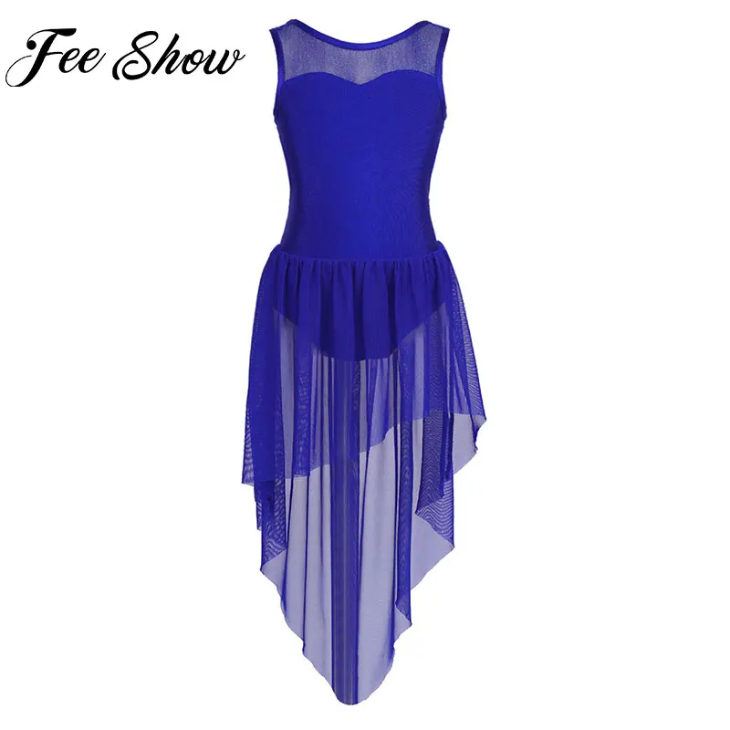 FEESHOW/Одежда для девочек-подростков; вечерние танцевальные костюмы из тюля для балета; гимнастическое трико; танцевальное платье-пачка; Костюм Балерины; Одежда для танцев