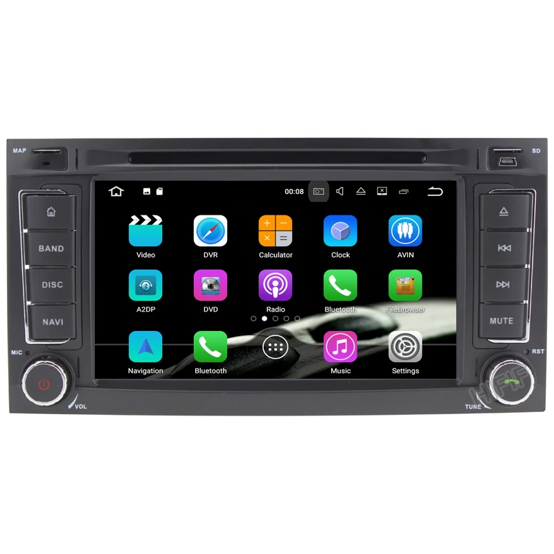 Clearance 2 Din Auto Radio Android 9 For VW/Volkswagen/Touareg CANBUS Car Multimedia Video DVD Player GPS Navigation USB DVR FM/AM 1